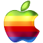 Apple Rainbow Icon 64x64 png